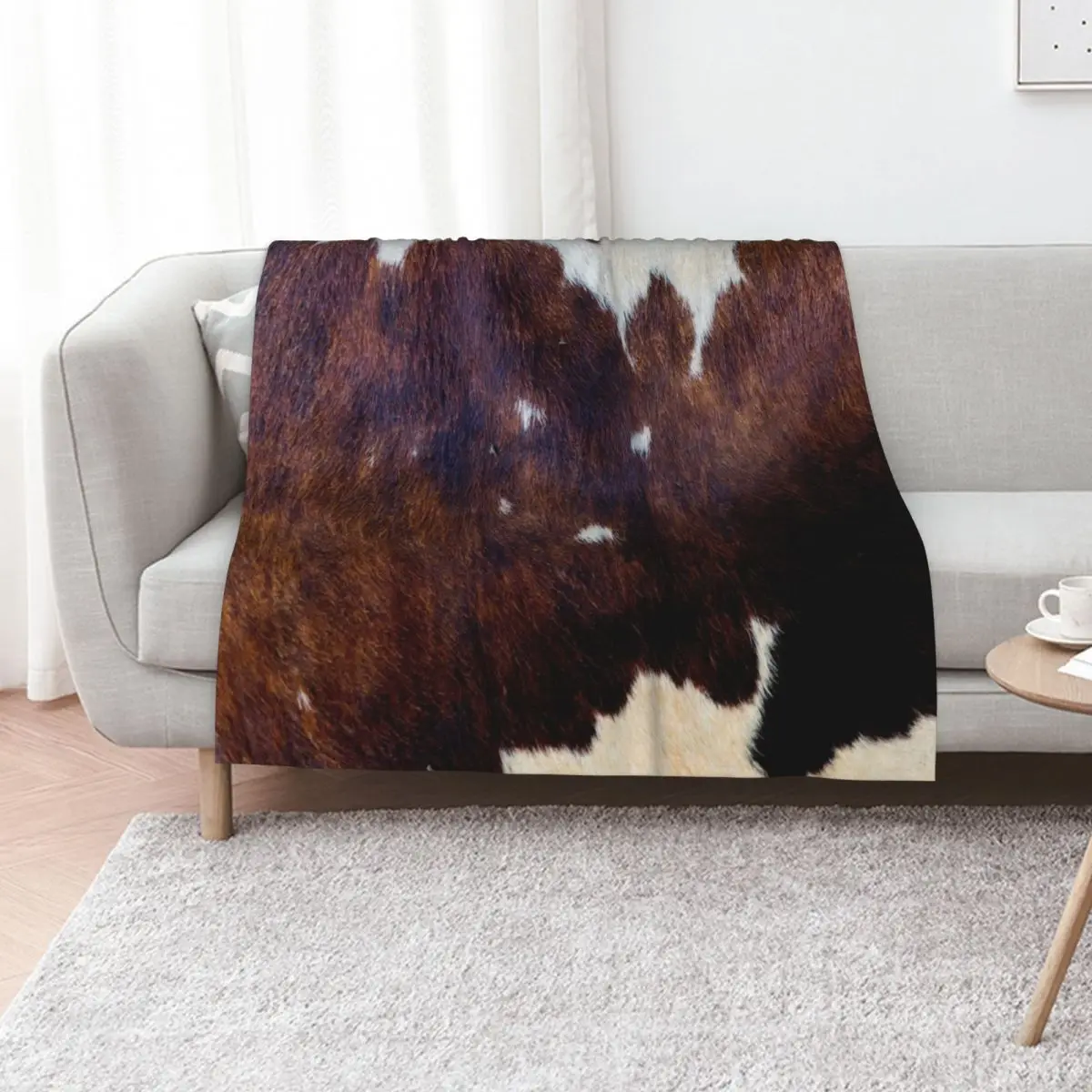 Rusty wild cowhide decor Throw Blanket Bed decorative Sofa Quilt Tourist Blankets For Baby Baby Blankets