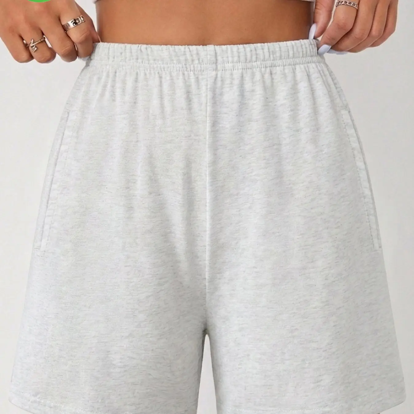 

Seasonal Solid Color Sports Home Versatile Pure Cotton Casual Women's Shorts
