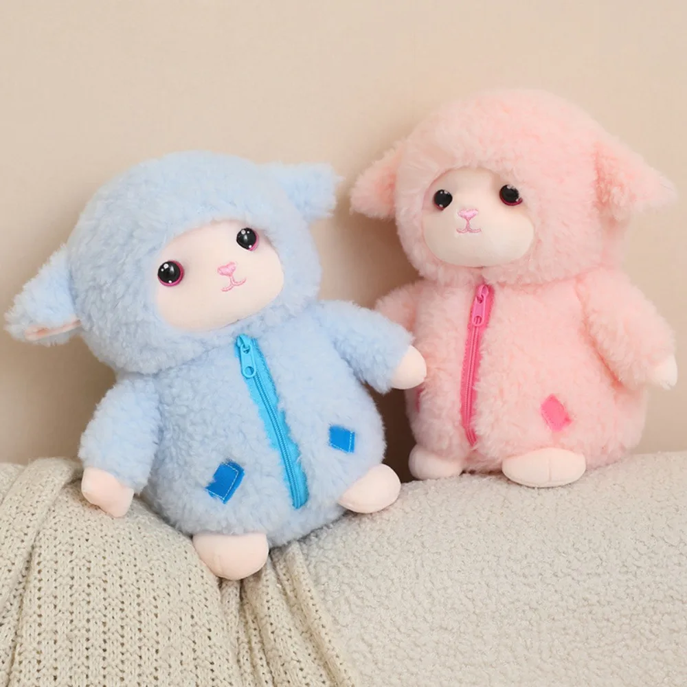 Cute Plush Sheep Plush Toy Sheep Skin Friendly Lamb Doll Baby Toy Home Decor - view 5