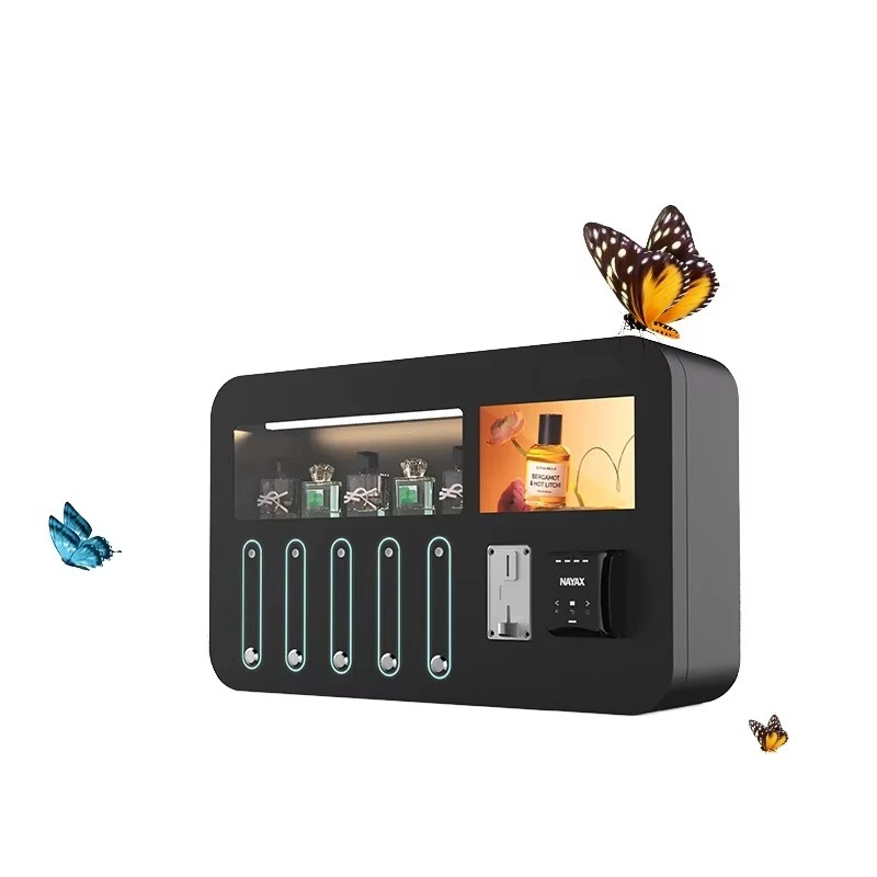 

Shopping mall smart metal wall-mounted perfume vending machine