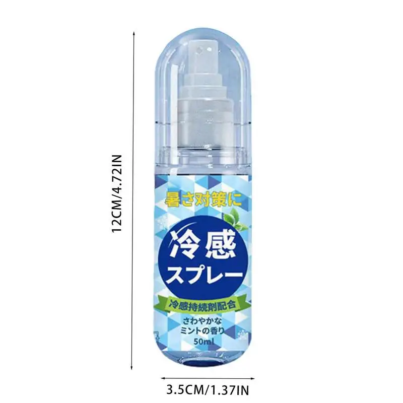 Cooling Face Spray Summer Cooling Spray For Face & Body Long-lasting Cool In Summer Portable Hot Flash Relief Spray For Outdoor