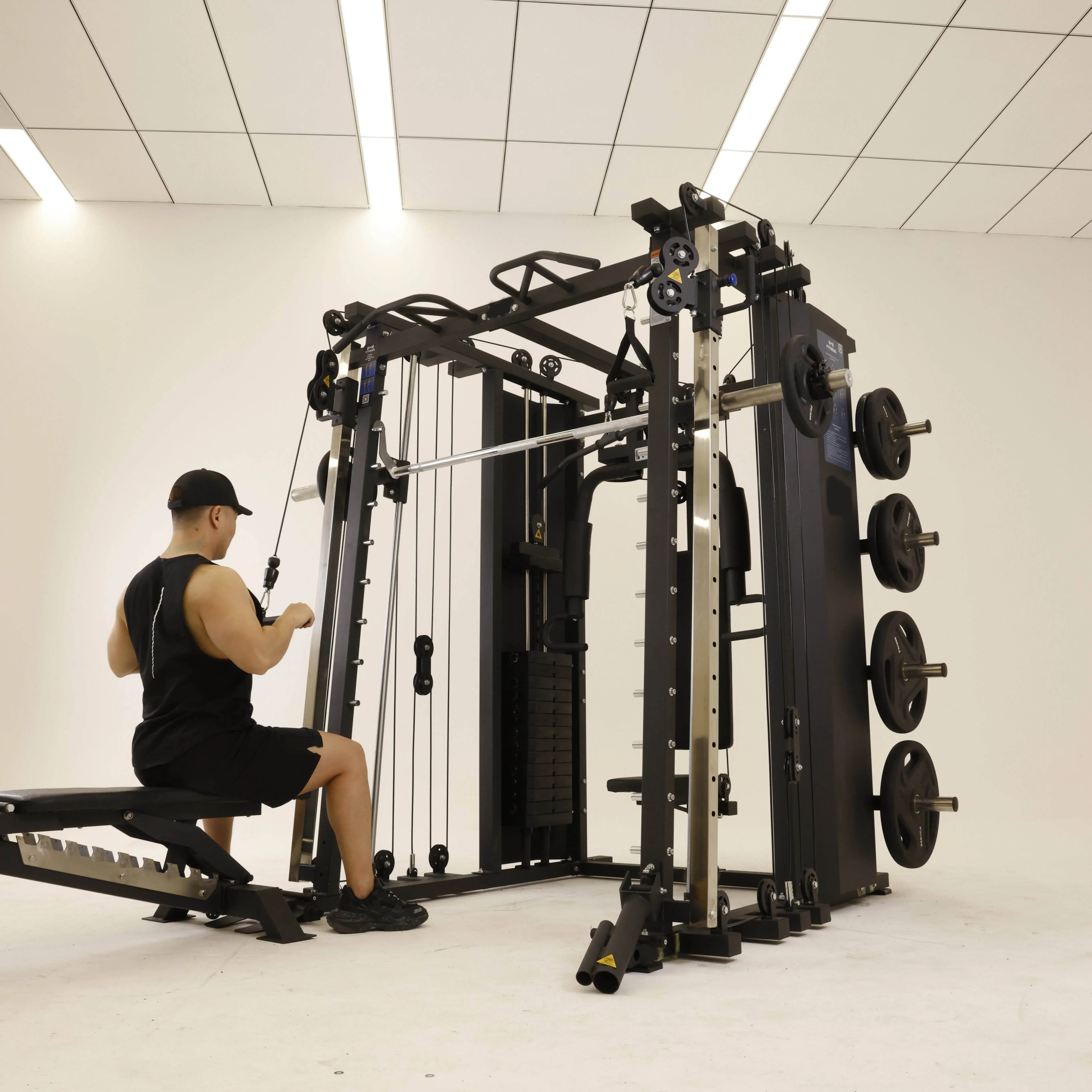 

Оптовая торговля домашним фитнес-оборудования | Коммерческая многофункциональная машина Смита со стеком веса 150 кг