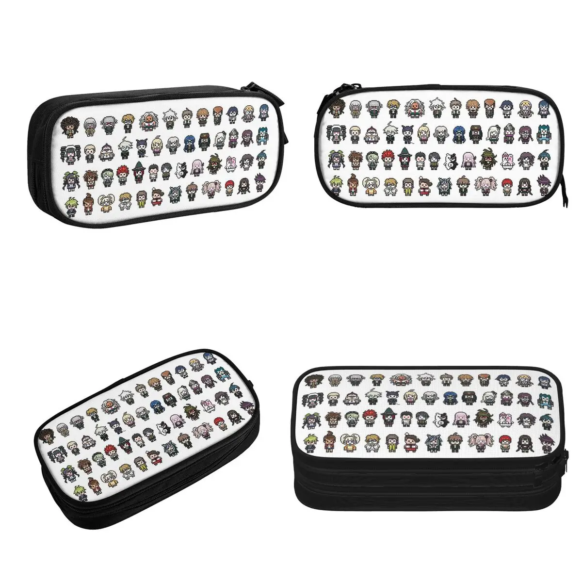 Imagem -02 - Danganronpa Sprites Estojos de Lápis Grandes Bolsas de Caneta de Armazenamento Caixa de Caneta Bolsa de Lápis para Meninos Meninas Estudantes Papelaria Escola Escritório