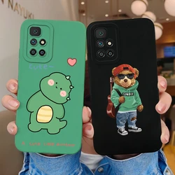 For Xiaomi Redmi 10 10C 4G 10 Power Phone Case Cute Cartoon Dinosaur Silicone Cover Protective Coque For 10 10 C 10Power Funda