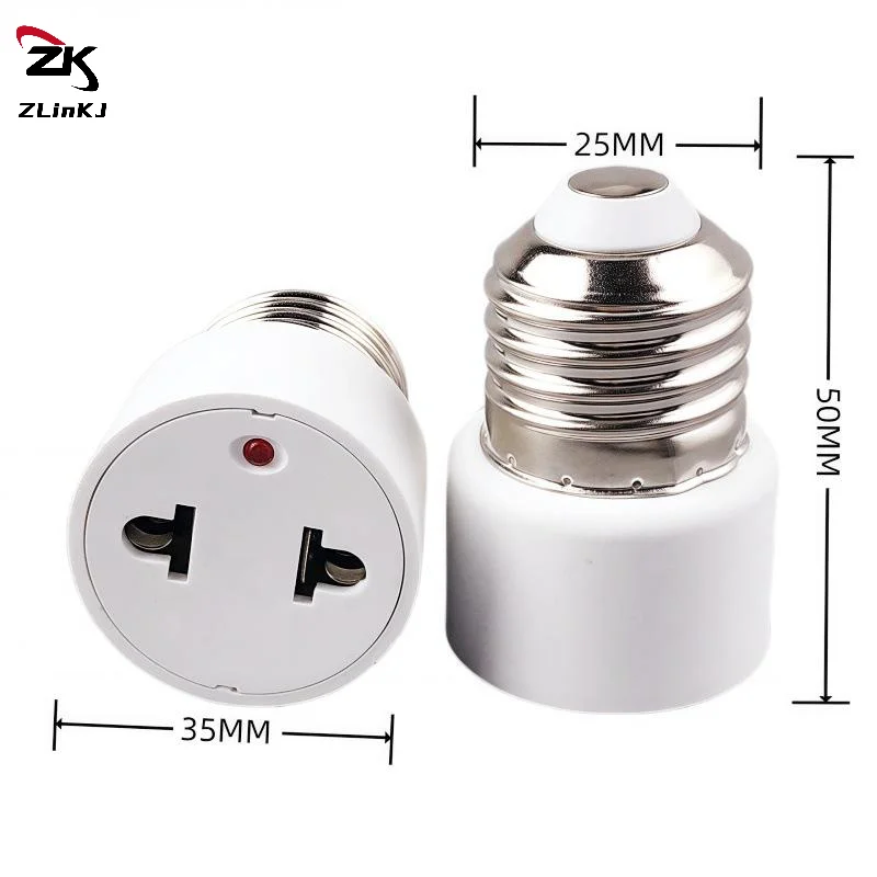 

1 шт. патрон для лампы E27 (США/ЕС) без подсветки, практичный, белый, с вилкой, держатель для лампочки, адаптер для светильника, аксессуары для DIY