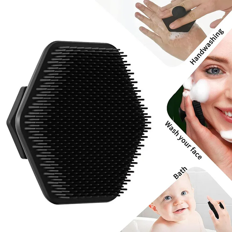 Men Face Deep Clean Brush Silicone Facial Cleaning Tool Scrubber Massage Face Beauty Brush Shower Skin Care Cleaning Brush