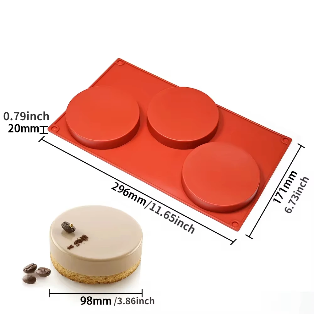 Zylinder förmige Silikon form Seifen form Schokoladen keks bedeckt Sandwich-Werkzeug DIY Gelee Pudding Süßigkeiten Küche Kuchen Backform – Detail 11