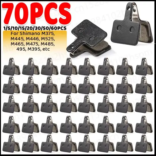 Imagen 1 del producto -70 Uds pastillas de freno de disco de bicicleta de resina para Shimano B01S MT200 M400 MT500 M315 M525 M475 M495 M515 M975 M355 M375 pieza de bicicleta MTB