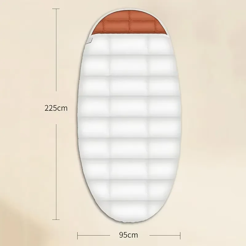 Backpacking Sleeping Bag With Envelope Style Down Filling Extra Long Lightweight for Three-season Cold Weather Use