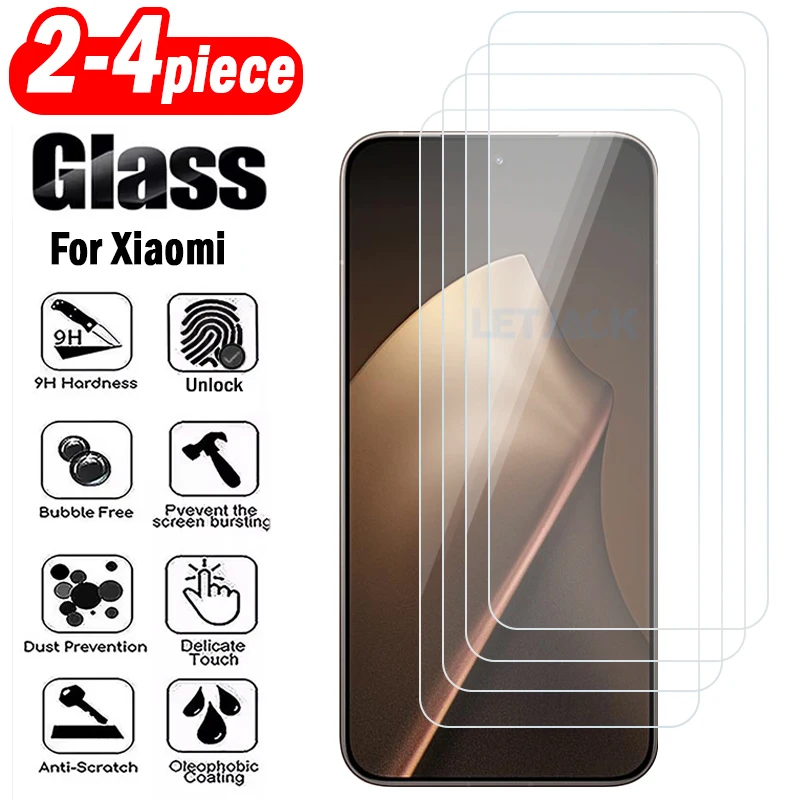 

2-4Piece Ultra Clear Protective Tempered Glass for Xiaomi 15T 14T 13T 12T 11T Pro Anti-Scratch Full Coverage Screen Protectors