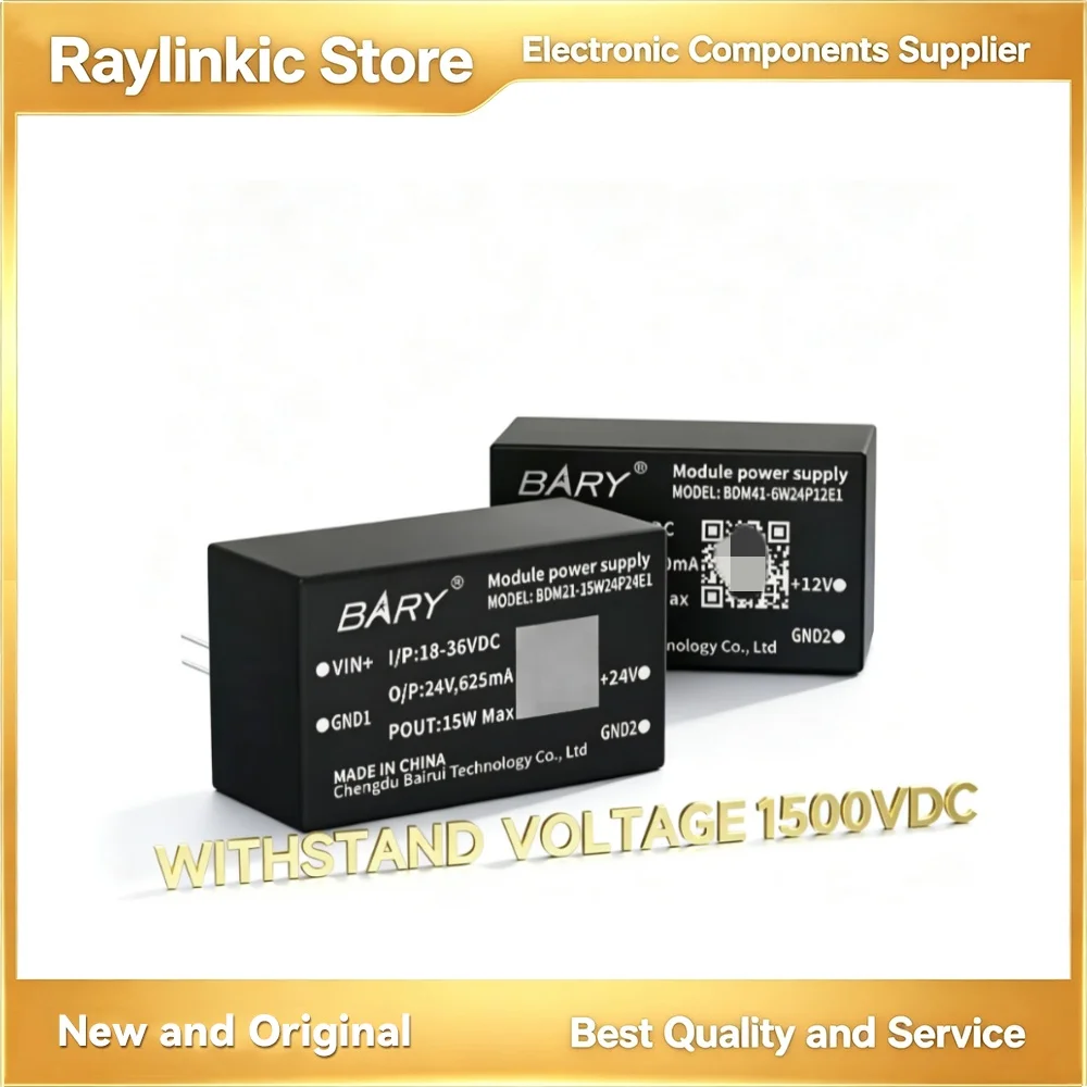 6W/10W/15W DC-DC Isolated Power Module Output Voltage Compact Size CDEBYTE BDM21-15W24P05E1 BDM21-10W24P05E1 BDM41-6W24P05E1