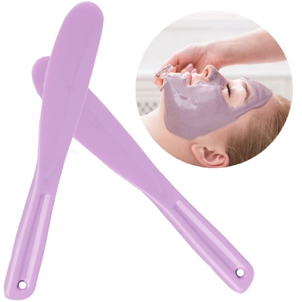 Scoop Makeup Applicator Stick DIY Mask Tool Face Beauty Eye Cream Stick Mask Mixing Spoon Silicone Mask Stick Cosmetic Spatula