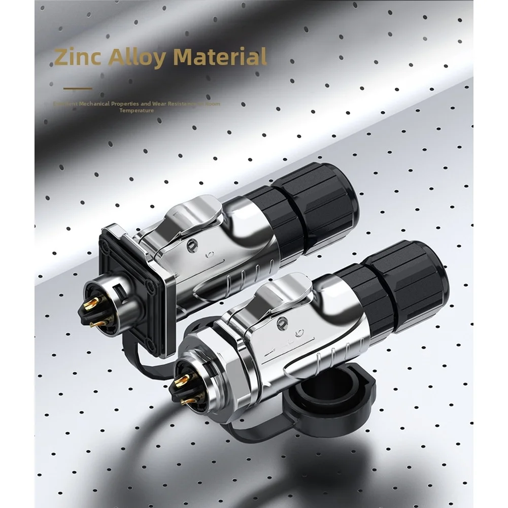 

Aviation Grade Connector 2 9 Pin Male Female Flange Mounted IP68 Rated for Outdoor Industrial Automation and Signal Transmission