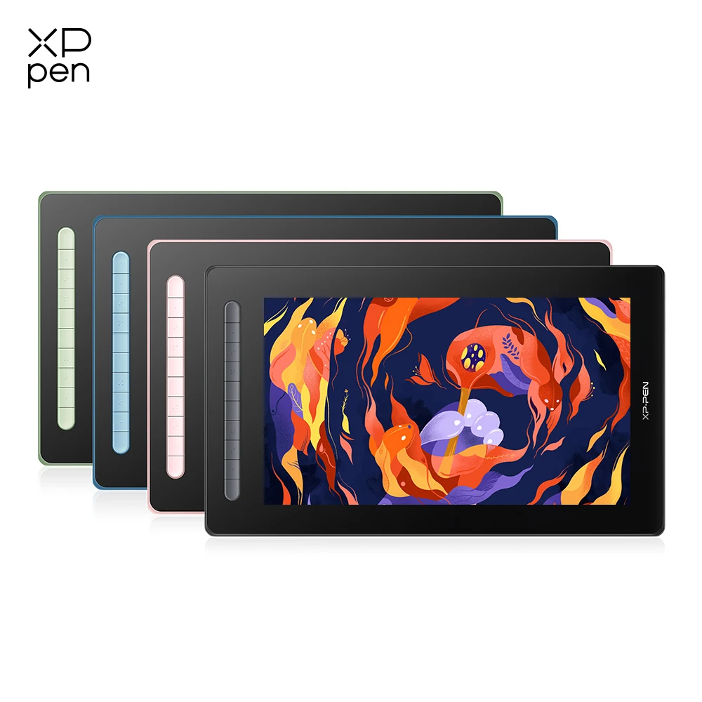 

XPPen Artist 16 Graphic Tablet Monitor Drawing Pen Display 127%s RGB X3-powered Stylus 10 Keys Tilt Support Windows mac Android