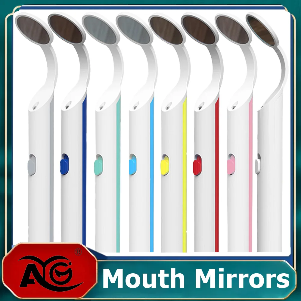 

AG Portable Reusable Dental Led Light Mouth Mirror Dentist Oral Checking Anti Fog Bright Tooth Care Hygiene Clean Instrument