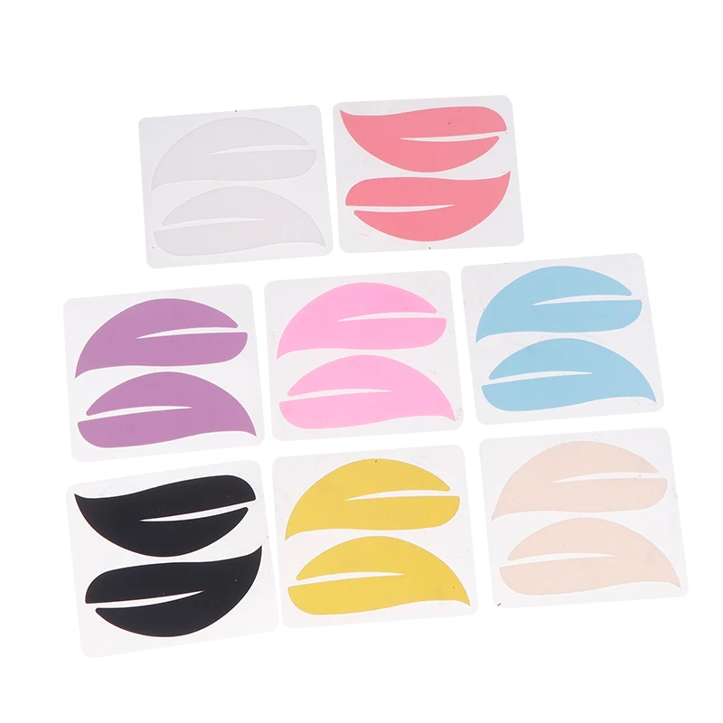 New Reusable 1Pair Eye Pads Silicone Stripe Lash Lift Eyelash Extension Hydrogel Patches Under Eye Gel Patch Makeup Tools