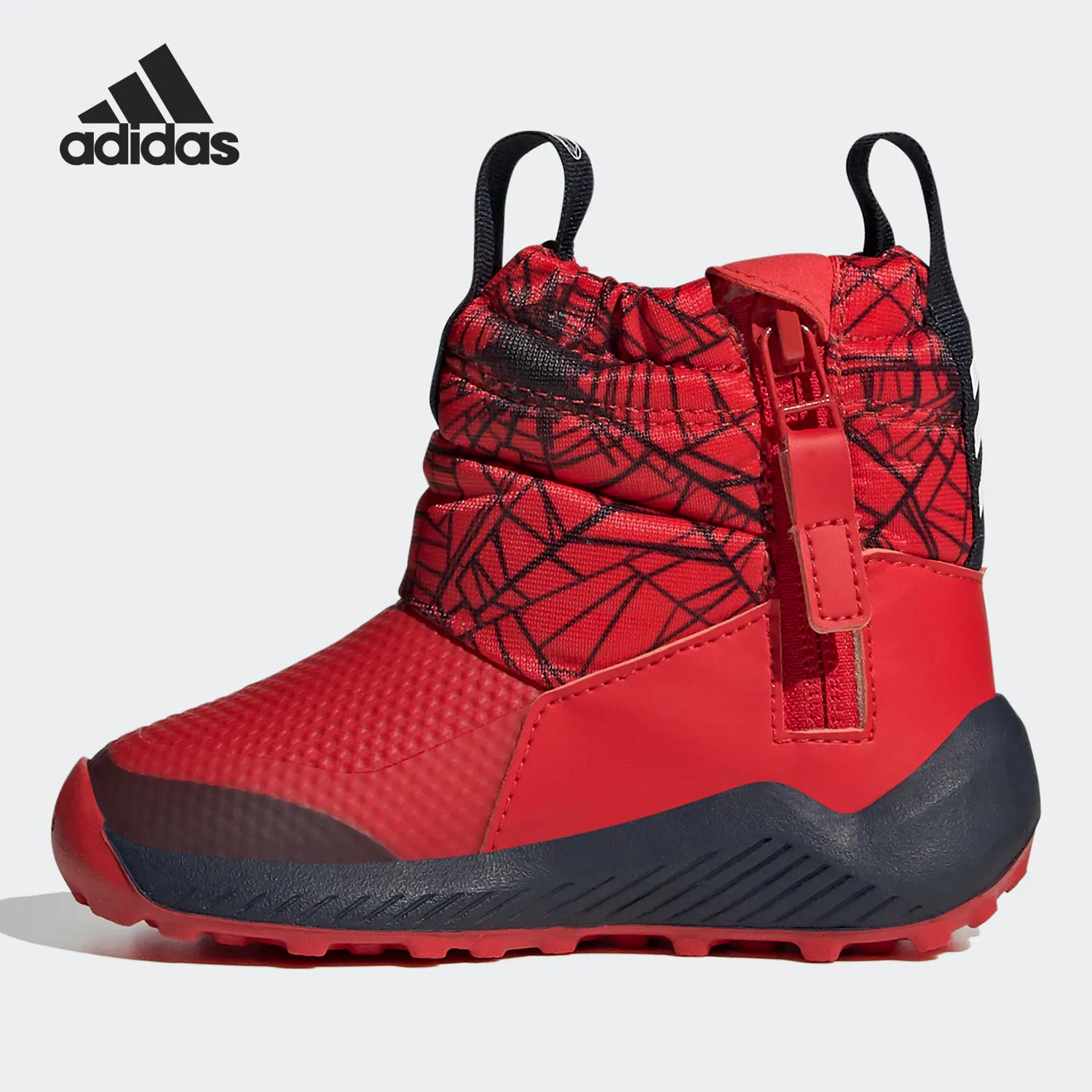 حذاء أديداس الأصلي للشتاء الجديد من Spider-Man ذو العلامة التجارية المشتركة للأطفال للثلج الدافئ FV4271 #2