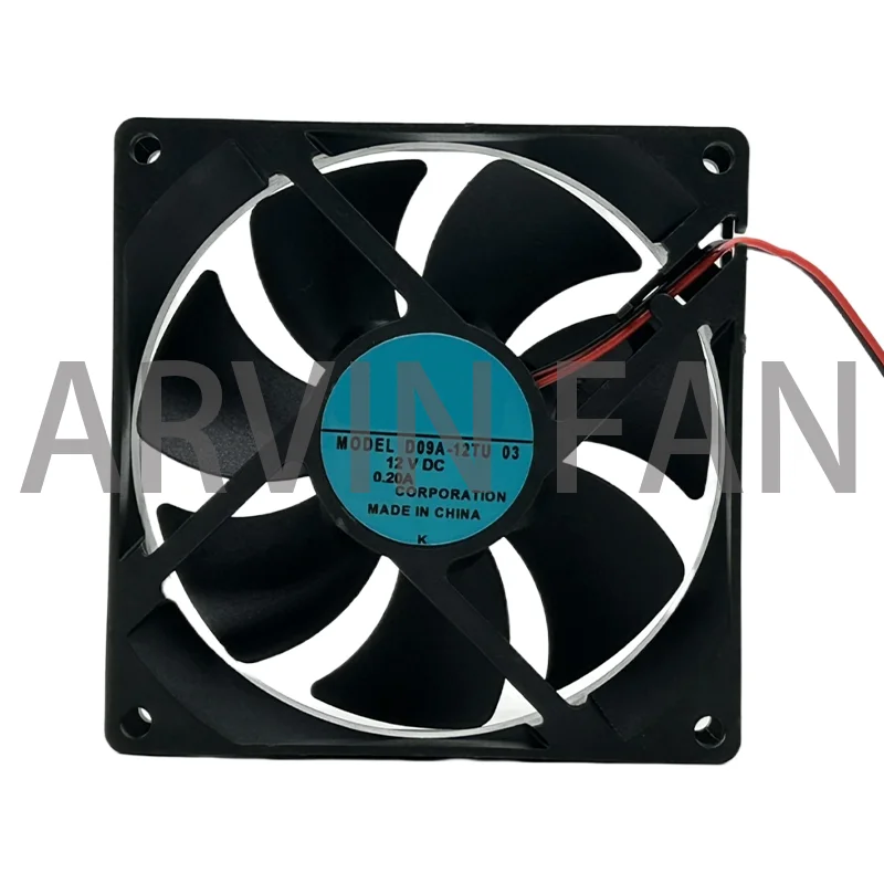 D09A-12TU 03 12V 0.20A 92 * 92 * 25MM 9CM Frequency Converter Fan