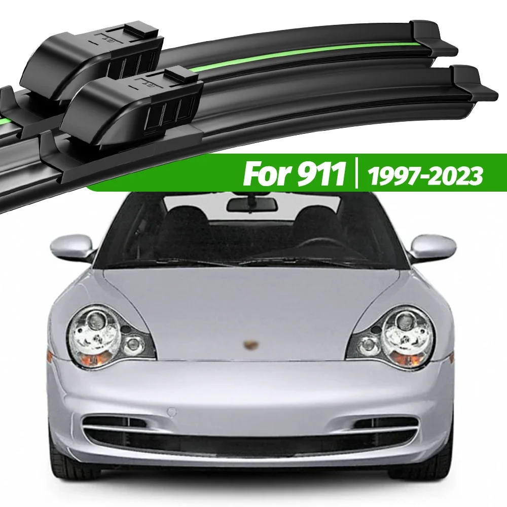 

For Porsche 911 1997-2023 2pcs Front Windshield Wiper Blades 2004 2008 2010 2012 2018 2019 2021 Windscreen Window Accessories