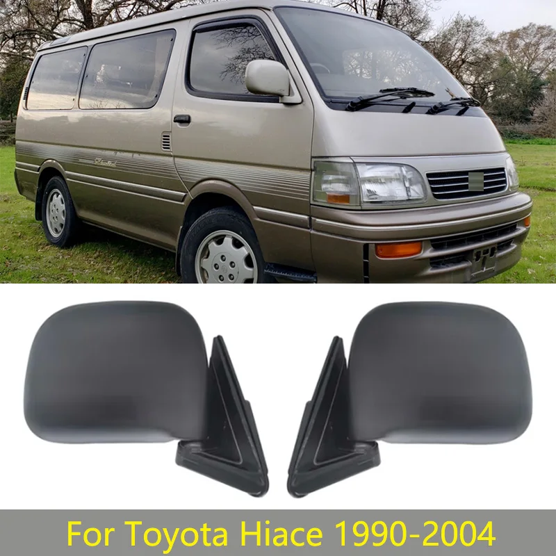 Auto Side Mirror Car Wing Door Side Mirrors Assy Assembly Rearview Mirror Cover Frame For Toyota Hiace 1990 1991 1992 1993 -2004