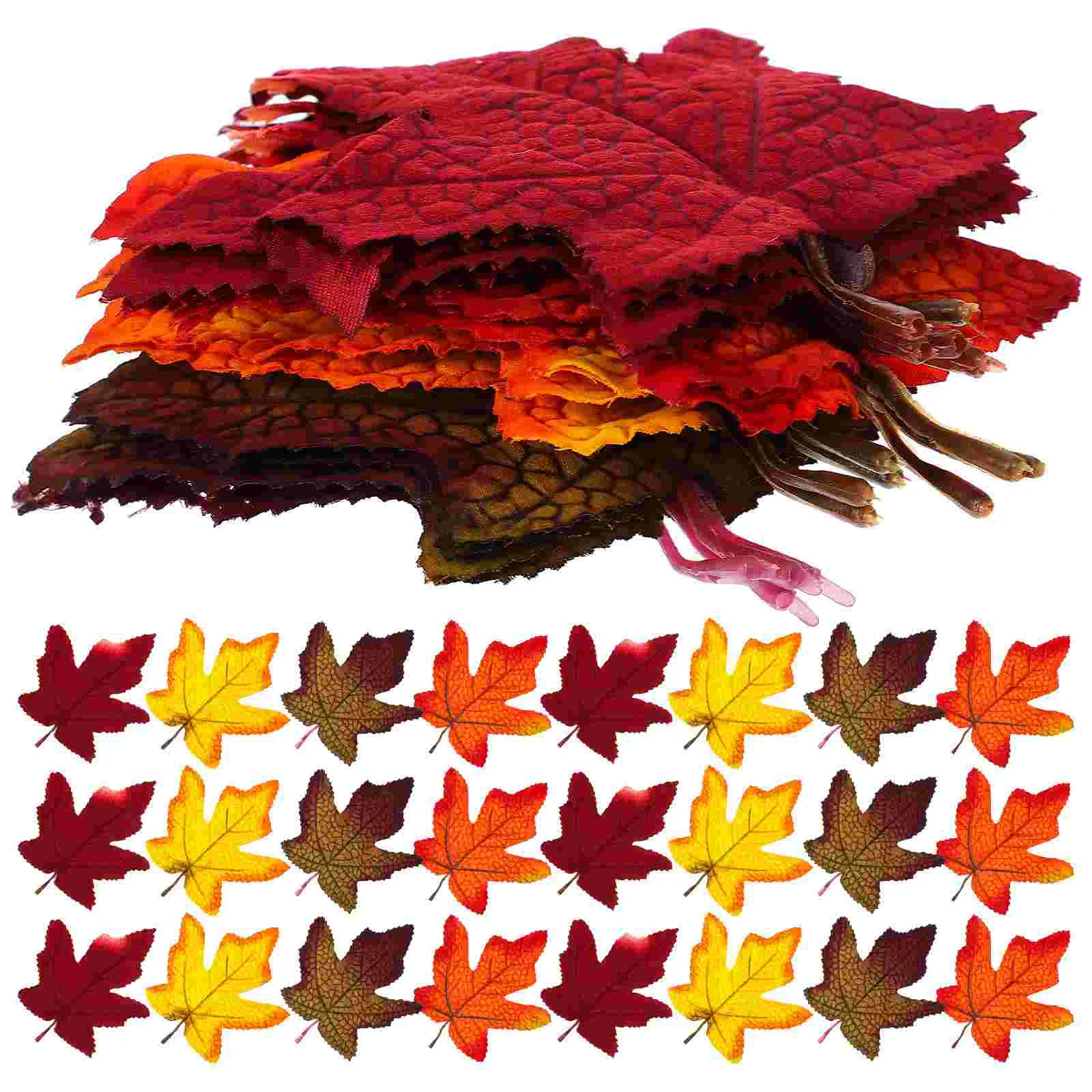 32 Pcs Fall Garland Leaves House Decorations for Home Simulated Maple Leaf Garden