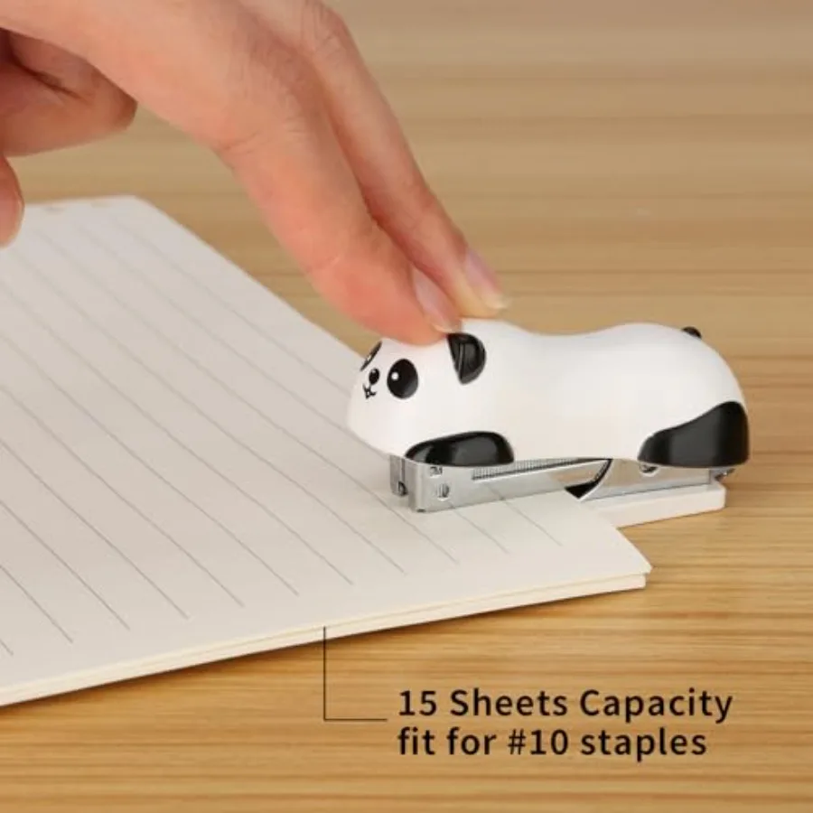 دباسة منزلية صغيرة لسطح المكتب من كيوت باندا مع 1000 دبوس