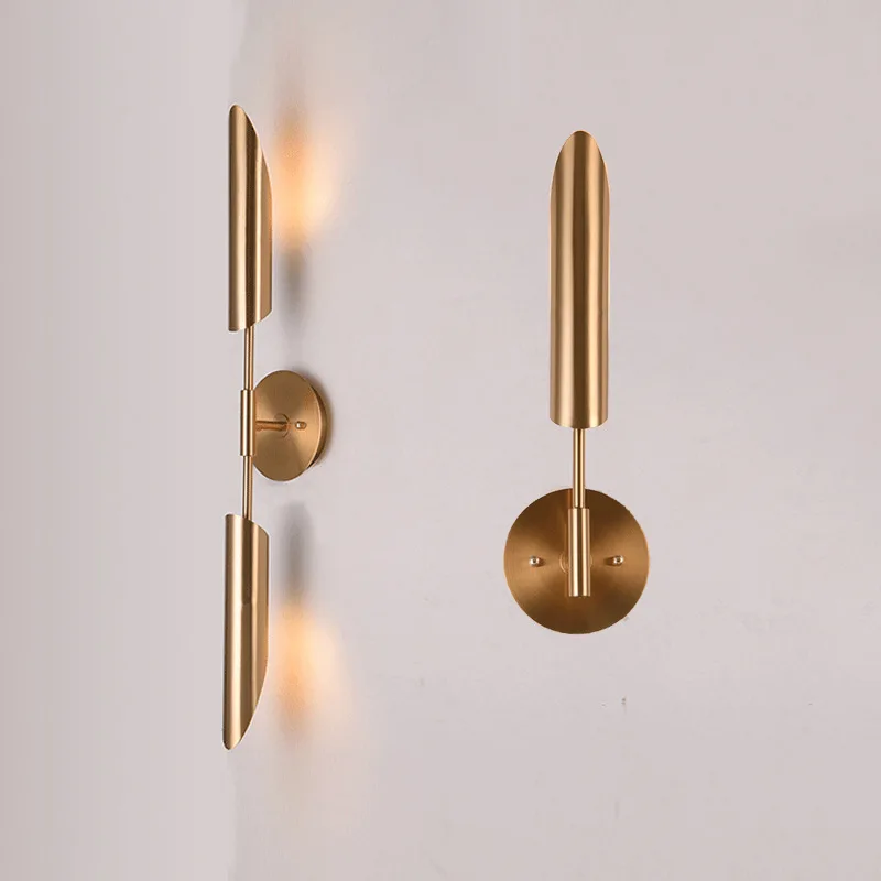 

Nordic Staircase Metal Wall Lamp Gold Wall Sconce LED Wall Light for Living Room Background Bedside Lamp Indoor Lighting