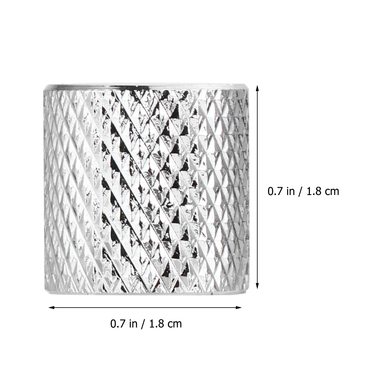 

6pcs 6Mm Electric Guitar Knob Metal Flat Tone Replacement For Bass Amp Shaft Concentric Split Pots Durable Accessory Silver