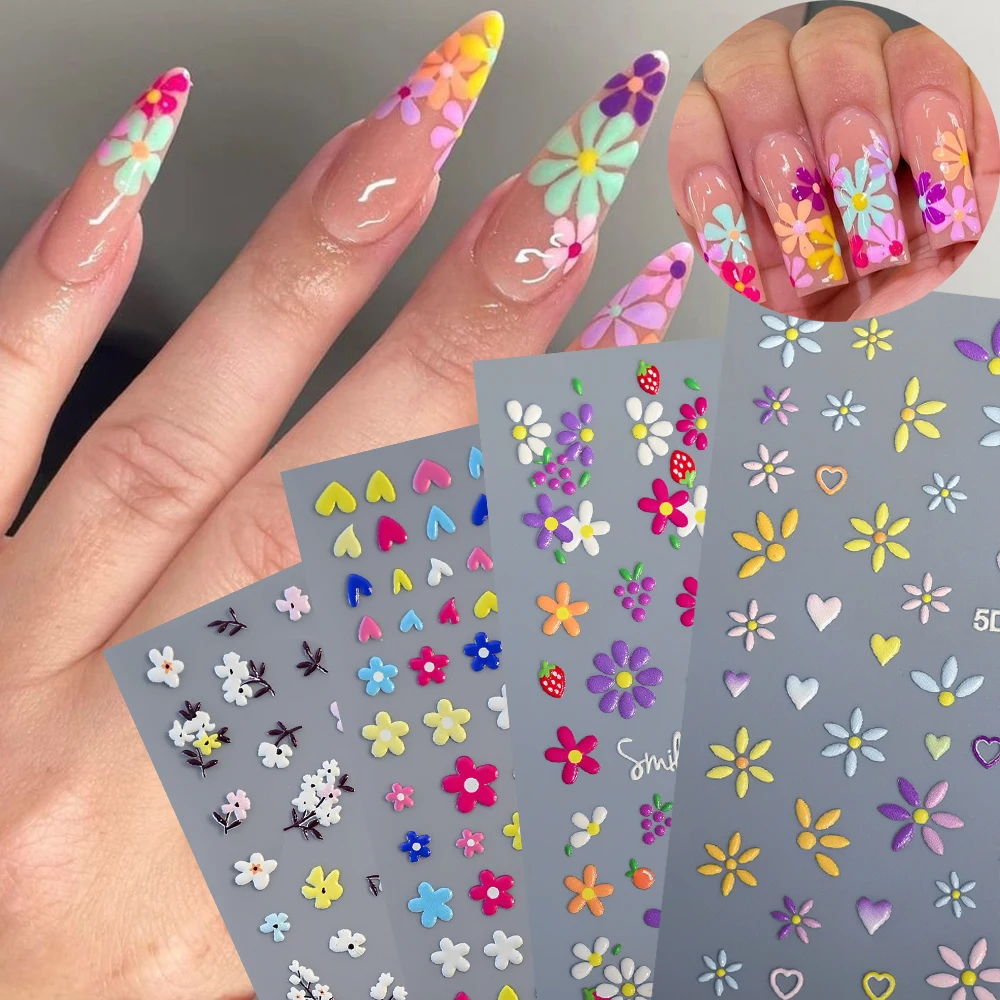 

1 лист, японская наклейка для ногтей, HelloKitty, голова кошки, сердце, мультяшная милая наклейка для ногтей с клейким орнаментом, клейкая наклейка для маникюра сзади