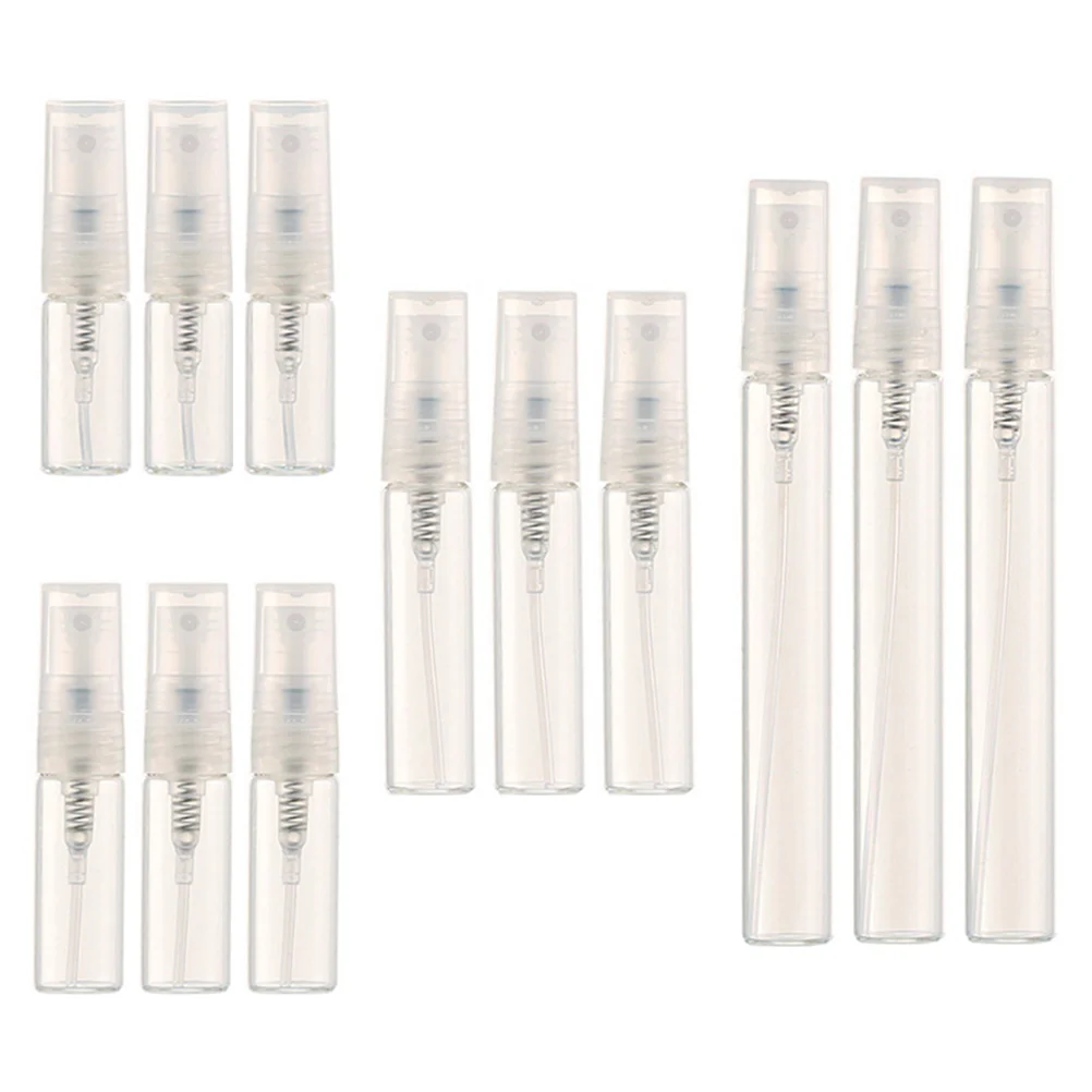 

12Pcs Perfume Spray Bottles Leakproof Refillable Portable Travel Subpackaging Bottles 2Ml 3Ml 5Ml 10Ml Mini Compact Sprayers