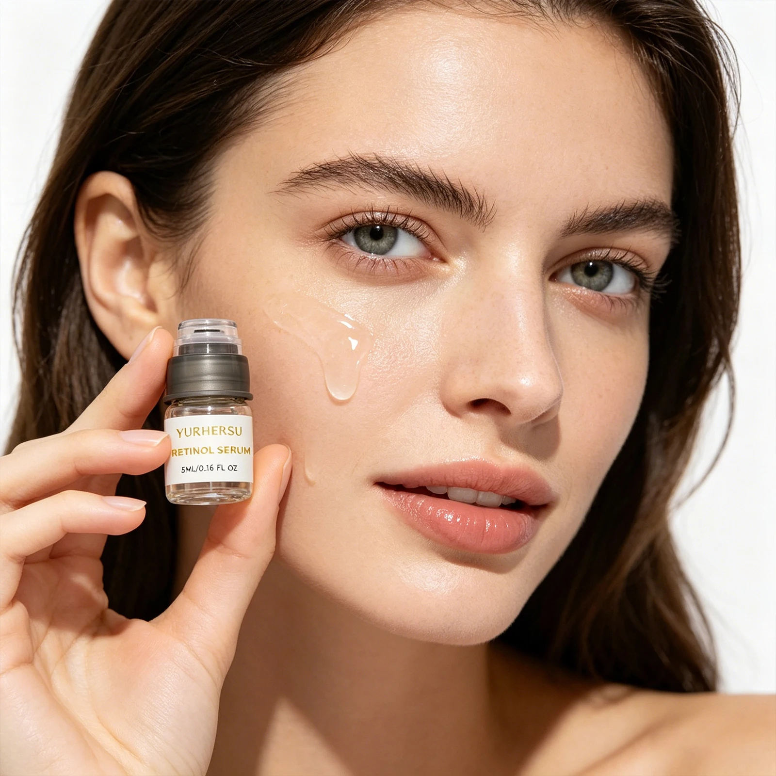 Microneedle Retinol Serum Firming Collagen Boost Face Serum Smooth Fine Lines Hydrating Brightening Skin Care Essence