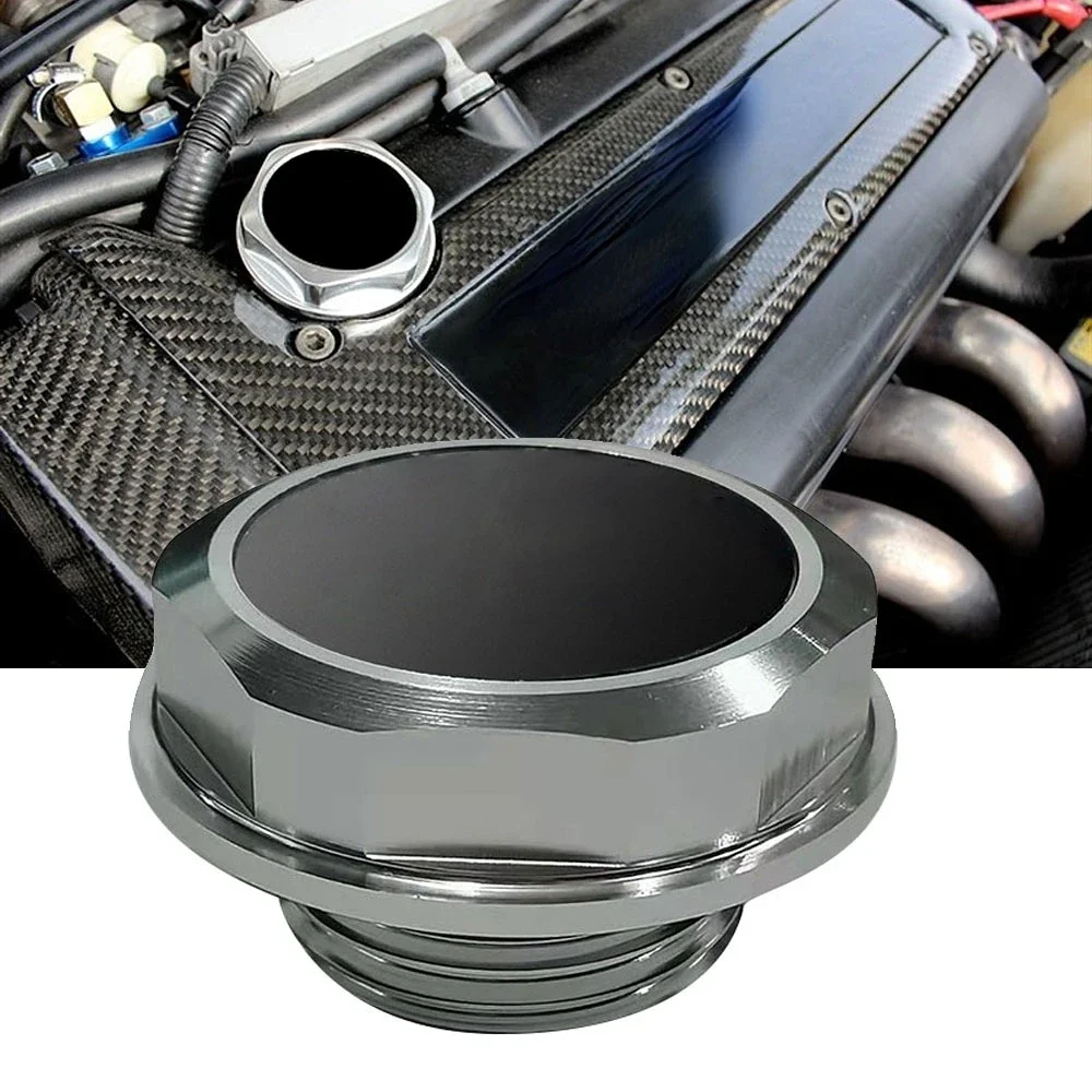 Racing Vehicle Oil Tank Cap Car Fuel Tank Oil Cover Billet Aluminum Engine Oil Filler Cap For Toyota Most Standard Vehicles