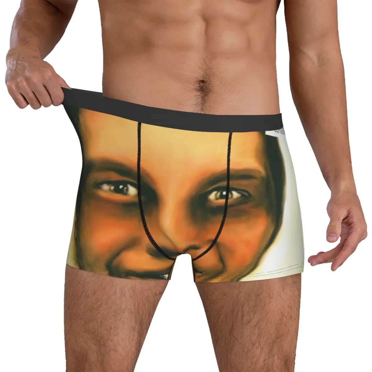 

Aphex Twin Underwear Funny Face Classic Panties Custom Boxer Brief 3D Pouch Men Large Size Boxer Shorts