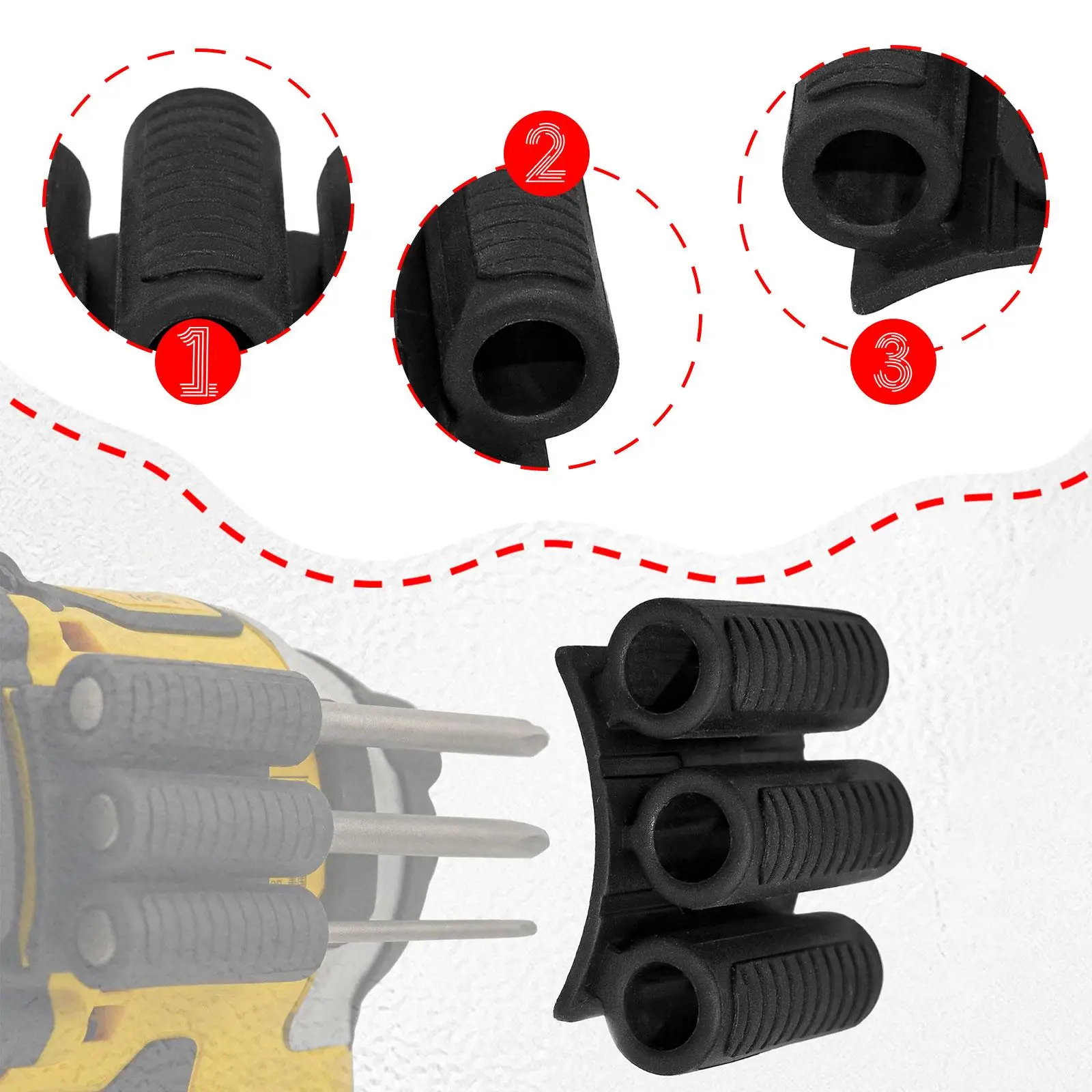 Bit Holder Shelf Portable Screw Bit Organizer for Repair Carpenters Handymen