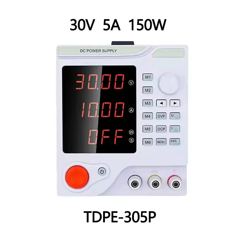 

Mini Programmable Switching Power Supply 30V 5A 150W DC Regulated Power Supply 4 Digits Switches Power Supply