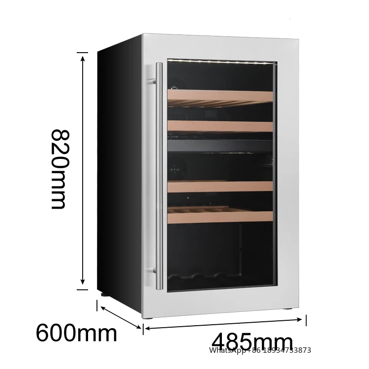 Mini Bar Stainless Steel Best Under Counter Home Kitchen Beer and Wine Cooler Fridge