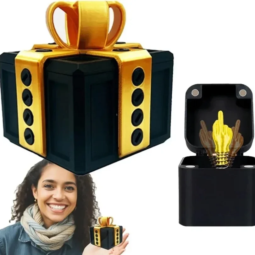 

Out of the box pop-up Middle Finger Gift Box Creative Desk Home Decor Gifts Middle Finger Novelty Christmas Funny Prank Gift