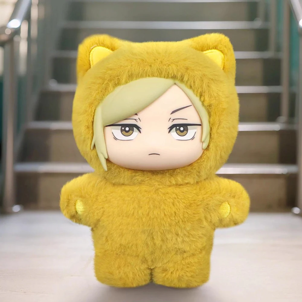 متوفر في المخزون حقيقي إيكي جوجوتسو كايسن الموسم 2 القط بارك حفلة جوجو ساتورو صندوق أعمى أفخم دمية حقيبة قلادة نموذج جمع #4