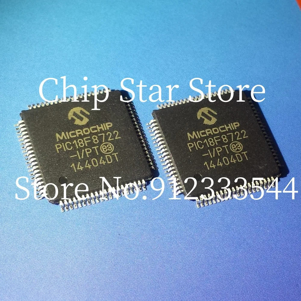 2-10pcs  PIC18F8722-I/PT  PIC18F8722  TQFP80   8Bit Microcontroller MCU  100%New And Original