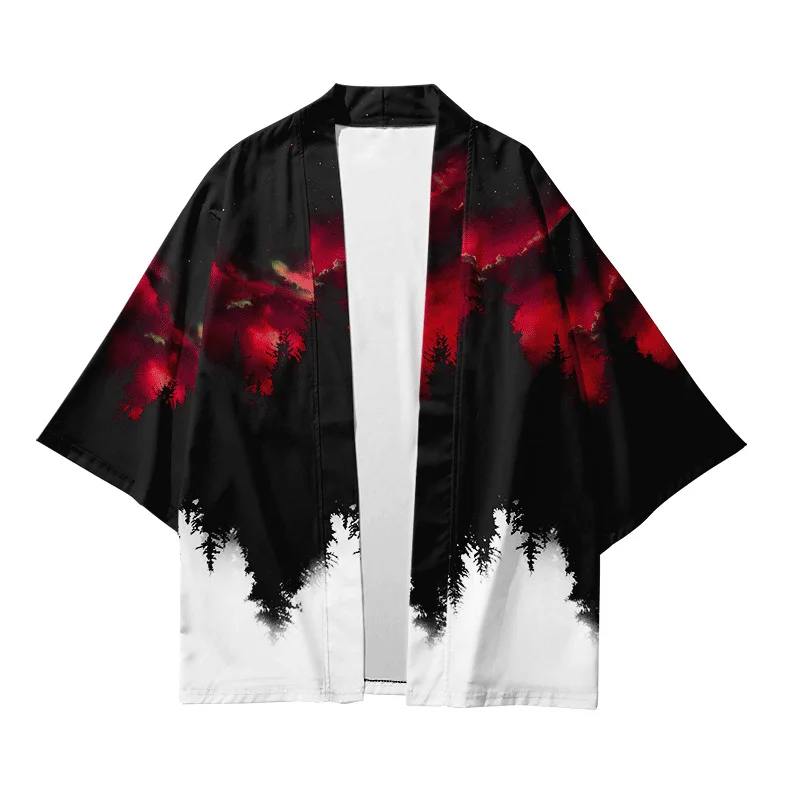 Plus Size XXS-6XL 5XL 4XL Loose Black Japanese Beach Cardigan Asian Women Harajuku Kimono Cosplay Tops Blouse Yukata Clothing