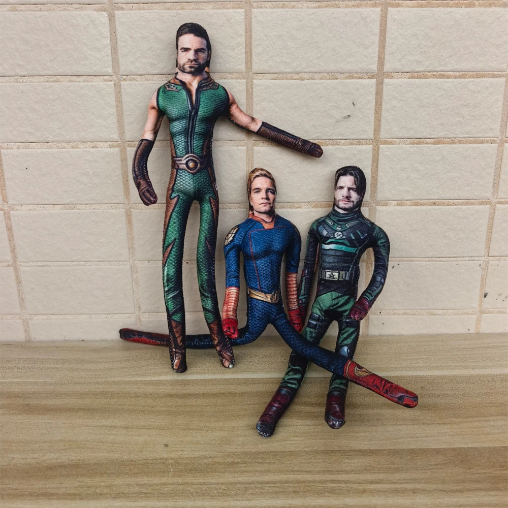 26cm Flexible Body Wire Cosplay TV Series‌ Anime The Boys Character Homelander / Soldier Boy / The Deep Plush Toys Plushie Doll