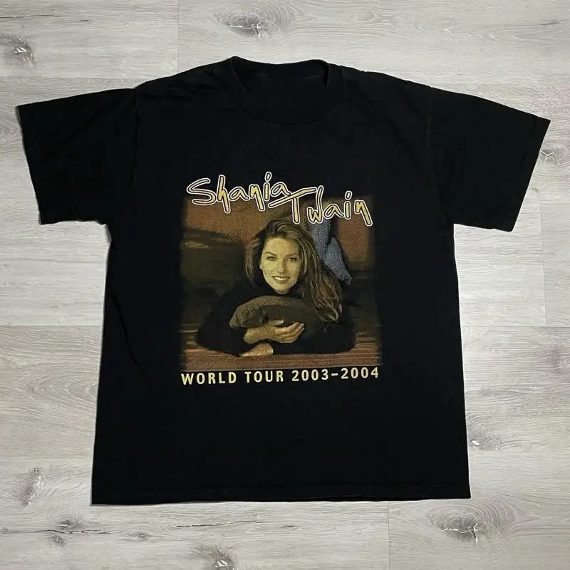 Shania Twain 2003 Black Cotton All size S 5XL T shirt HM16