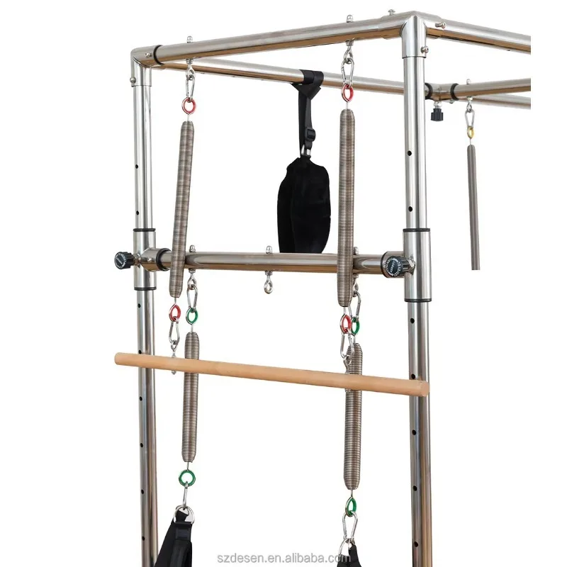 YTYIN YDL-S700-F-B Hot Sale Multi Function Yoga Pilates Gym Customized Home Use Maple Wood Pilates Reformer