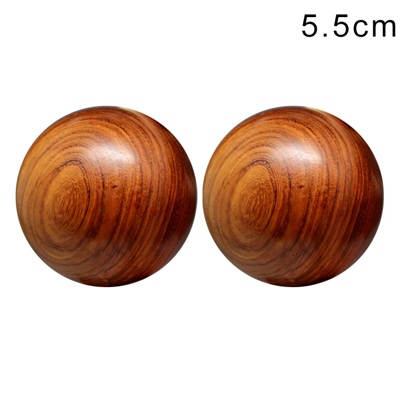 Bolas de madera para Fitness, masaje, relajación, cuidado de la salud, ejercicio de agarre de mano, 1 par