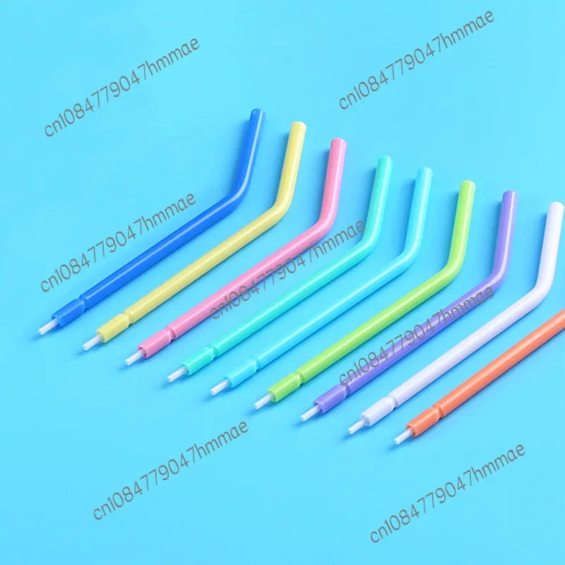 Dental Material Disposable Three-Way Syringe Nozzle with Dental Chair Spray Gun Head Nozzle Oral Supplies