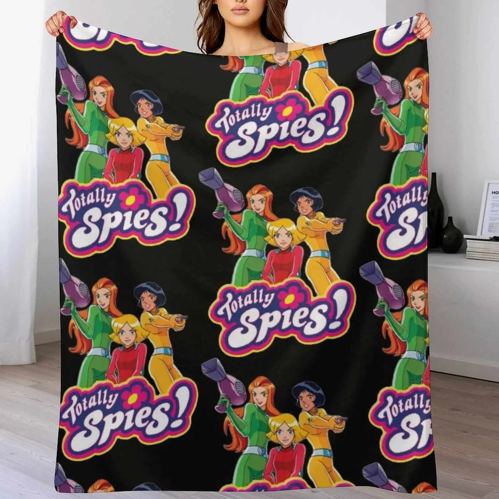 

Totally Spies Classic Throw Blanket Faux Fur Soft Warm Blanket for Bed