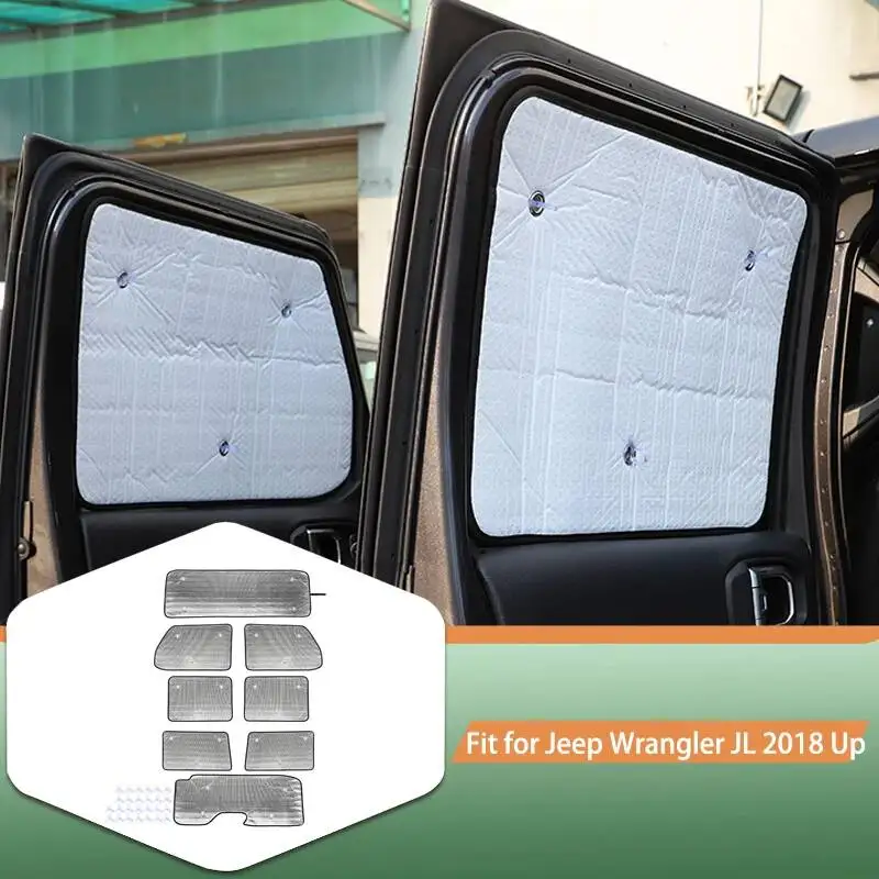 Car Window Windshield Sunshade Cover Sun visor For Jeep Wrangler JL 2018 Up Car Interior Accessories