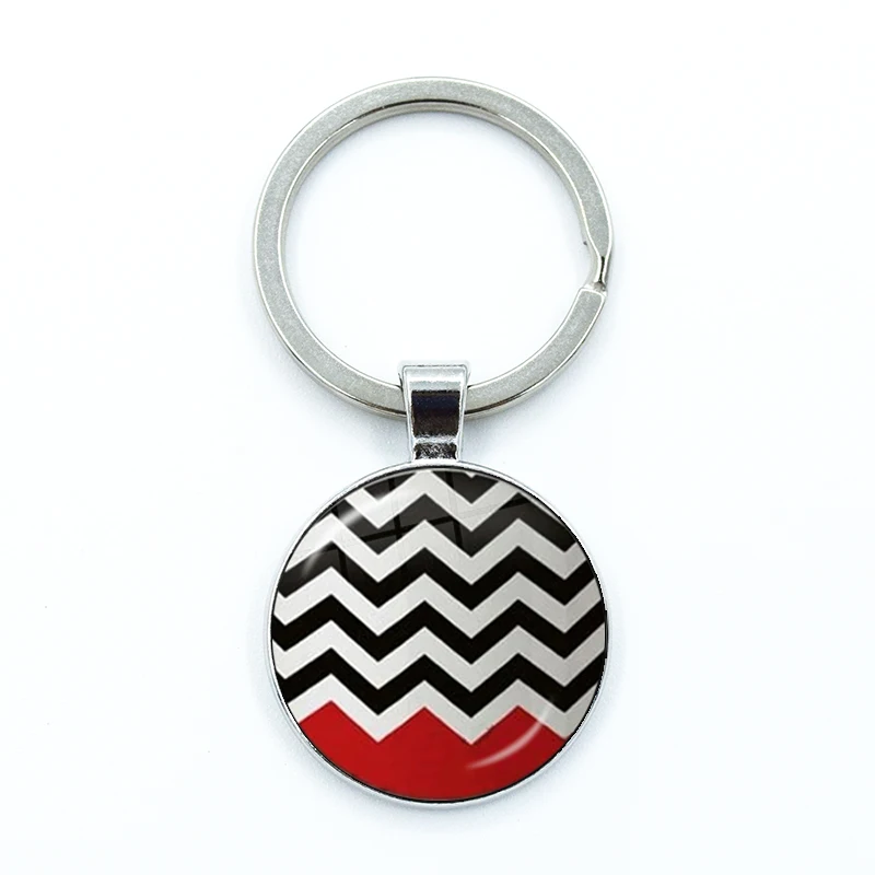 2024 New Arrival Twin peaks Collar David Lynch movie Jewelry Glass Cabochon Pendant Gifts for Women Bag Keychains