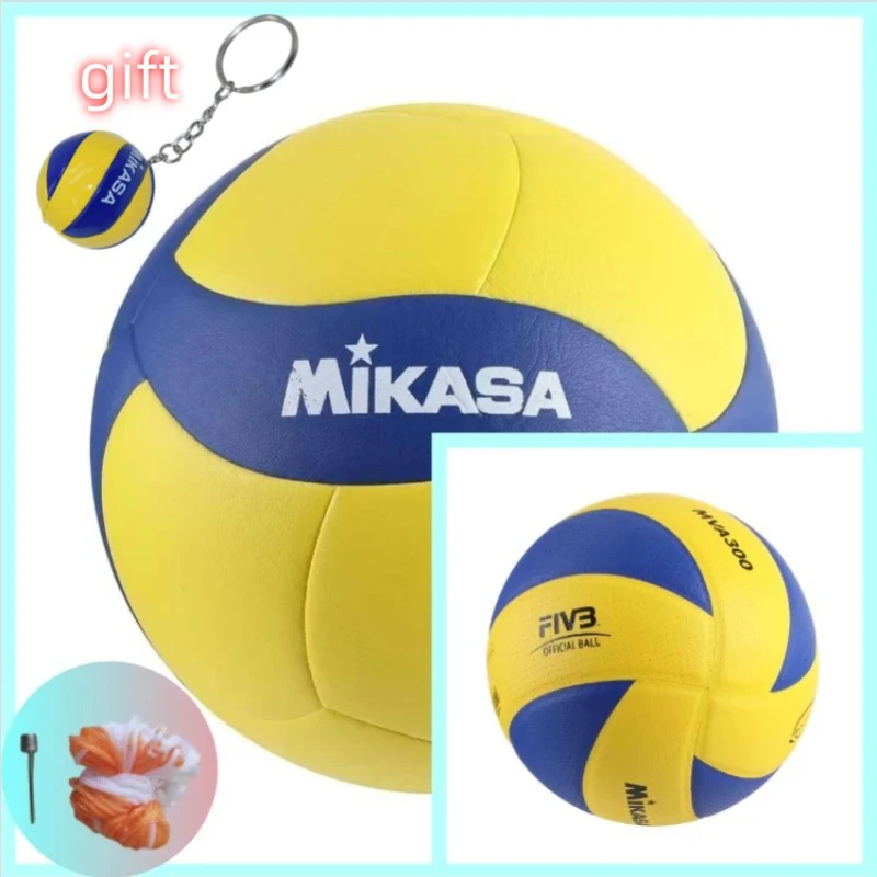 

Mikasa Indoor and Outdoor Training Beach Volleyball Ultra-fine Fiber High-quality Leather PU Soft Volleyball