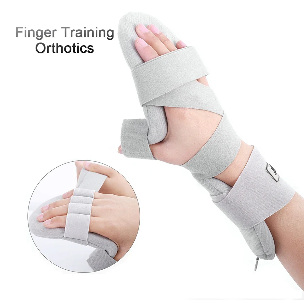 Finger Splint Hand Wrist Fracture Fixed Finger Corrector Splint Old People Stroke Hemiplegic Rehabilitation Training Equipment